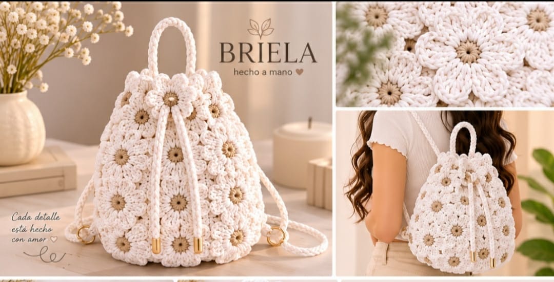 Detalle de tejido a mano Briela